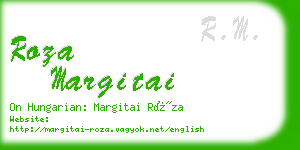 roza margitai business card